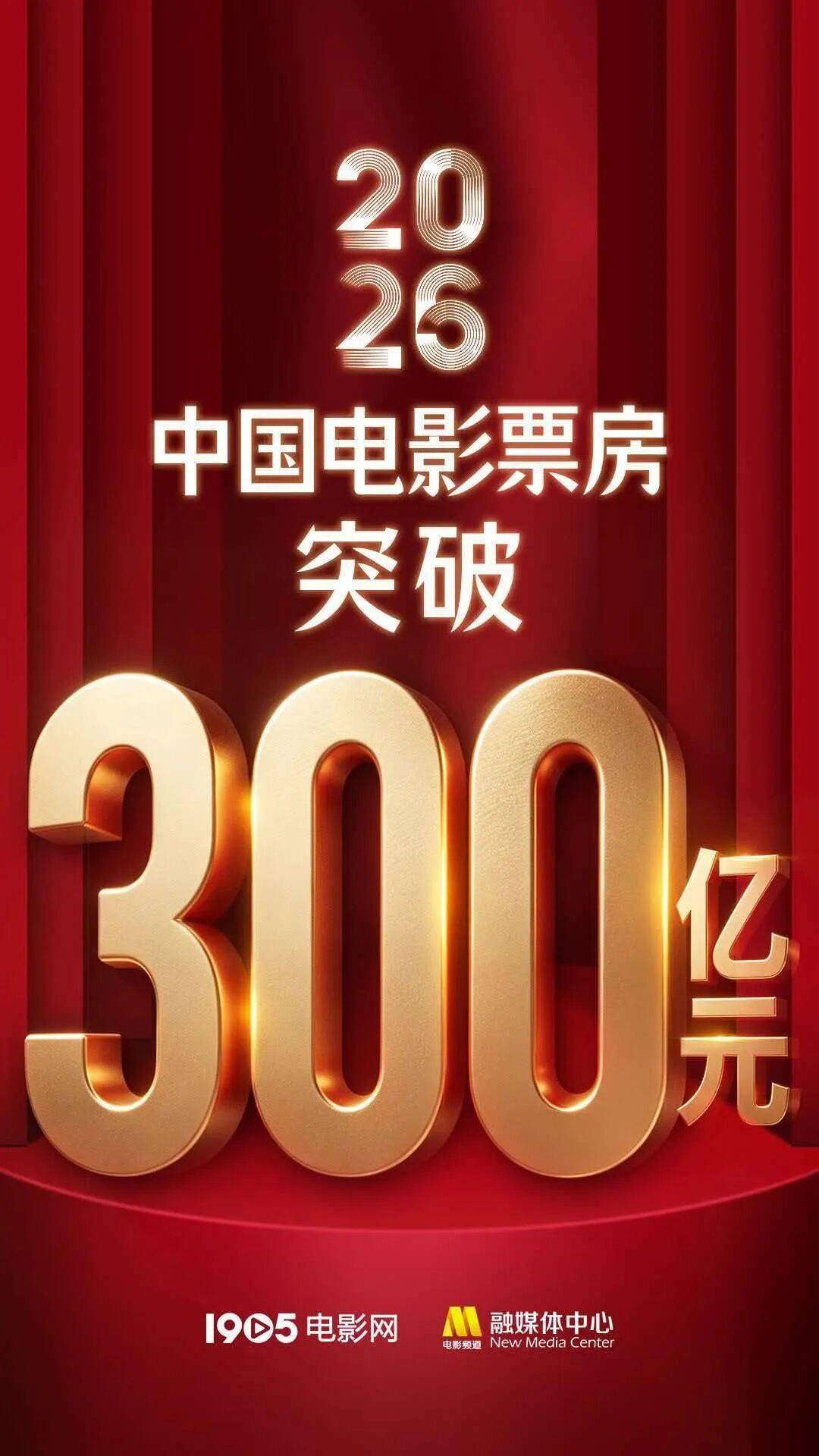 2026年中国电影总票房突破300亿!《神探之痕迹》领跑国庆档封面图
